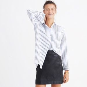 NWOT Madewell Classic ExBoyfriend Shirt Stripe Mix